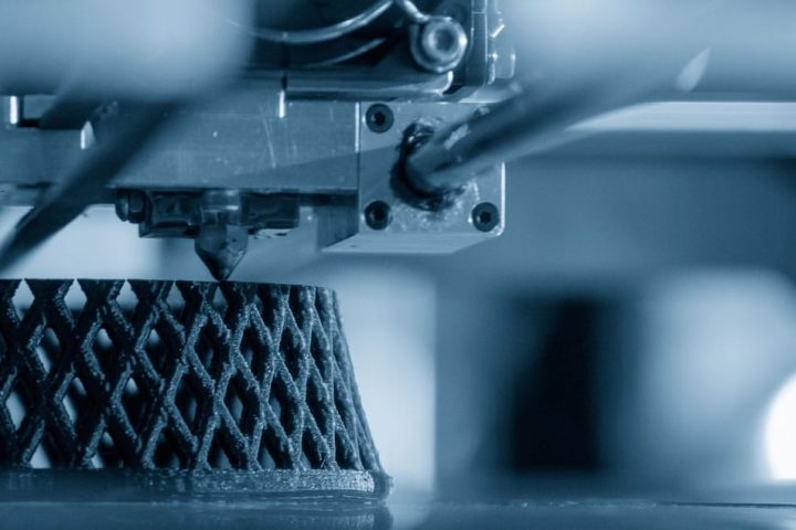 Industrial component showing continuous reinforcement, highlighting carbon fiber 3D printing ROI production benefits over traditional prototyping